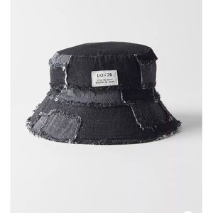 UO bucket hat patchwork Black